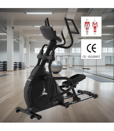 Vélo elliptique ELLIPTER FD LED auto-alimenté - CARE - ergomètre connecté